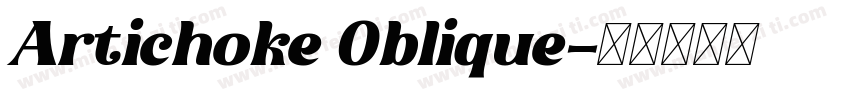 Artichoke Oblique字体转换